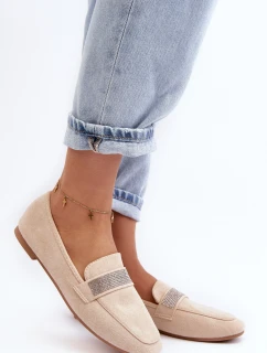 Dámské mokasíny s v béžové barvě model 21643349 - Boto