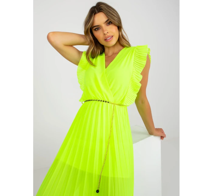 Šaty DHJ SK model 17392053 fluo žlutá - FPrice