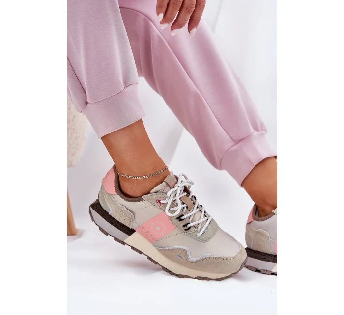 Dámské semišové tenisky Big Star HI-POLY SYSTEM – šedo-růžové Dámské semišové tenisky Big Star HI-POLY SYSTEM – šedo-růžové