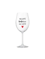 NEJLEPŠÍ NA  čirá sklenice na víno 350 ml model 21860829 - Giftela