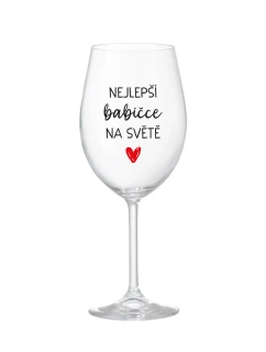 NEJLEPŠÍ NA  čirá sklenice na víno 350 ml model 21860829 - Giftela