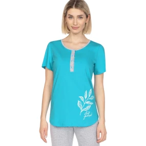 Dámské pyžamo model 19584152 turquise - Regina Dámské pyžamo model 19584152 turquise - Regina