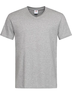 ClassicT Vneck Tričko s výstřihem do V model 22477077 grey heather - Stedman