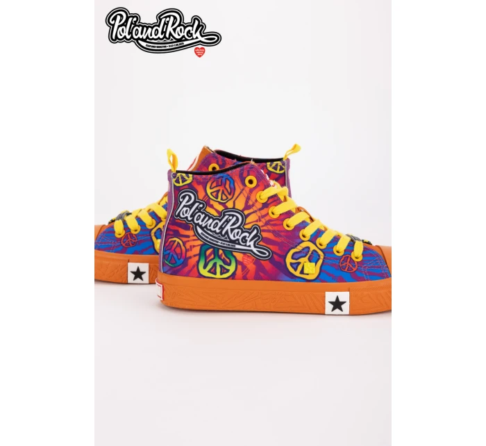 Tenisky Pol'and'Rock Festival X Big Star SS174502 Oranžové Tenisky Pol'and'Rock Festival X Big Star SS174502 Oranžové