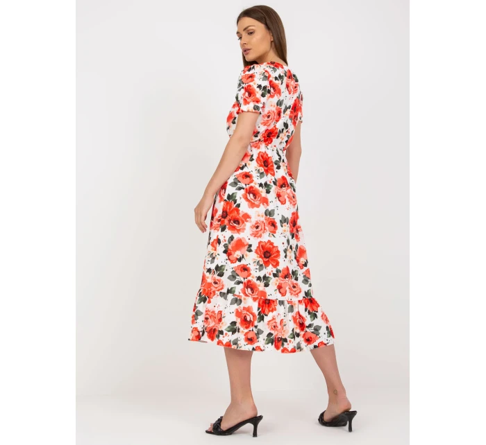 Šaty DHJ SK 7006 5.77 bílá a červená