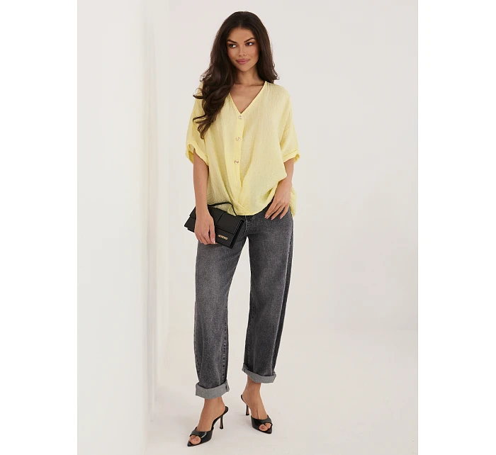 Bluzka IT BZ model 22076729 jasny żółty - FPrice Bluzka IT BZ model 22076729 jasny żółty - FPrice