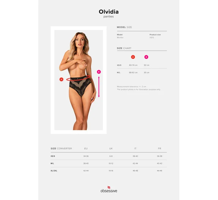 Smyslné kalhotky Olvidia panties - Obsessive