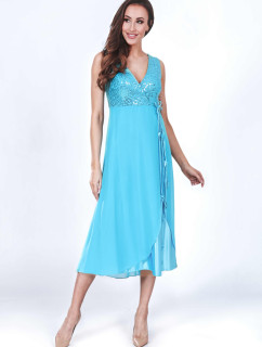 Dámské večerní šaty model 19389756 modré - Marselini