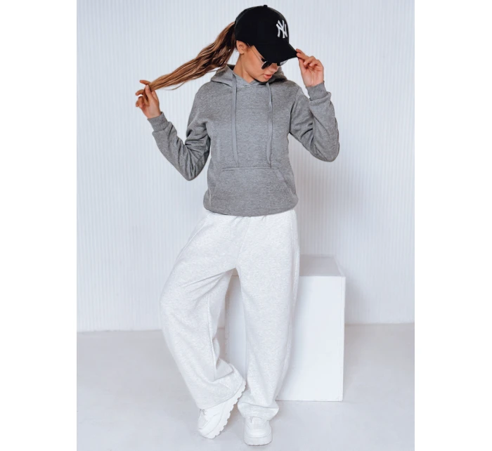 Dámská mikina BASIC s kapucí antracitová BY0172