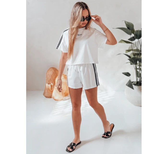 Dámská tepláková souprava LOVE SPORT bílá FashionStreet AY1136 Dámská tepláková souprava LOVE SPORT bílá FashionStreet AY1136