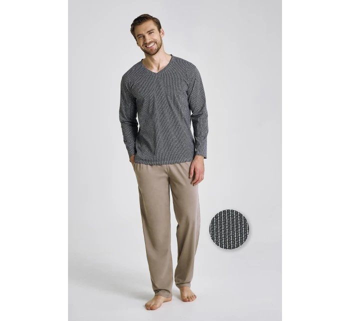 Taro Luca 3482 dlouhé/r 3XL-4XL Z25/26 pánské pyžamo