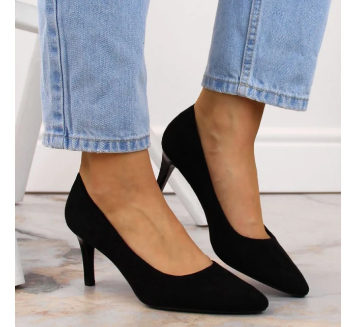 W černé podpatky model 19145986 - SERGIO LEONE