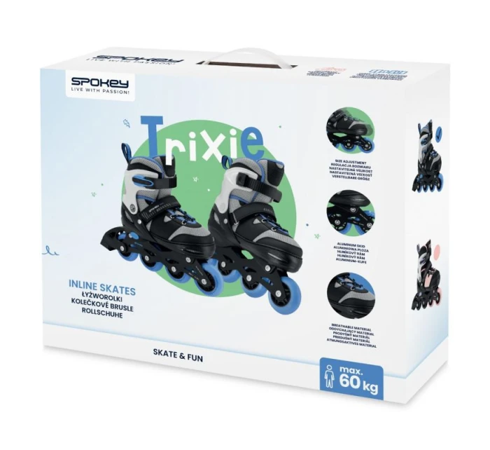 Kolečkové brusle Spokey Trixie Jr SPK-944632 39-42 BK/BL