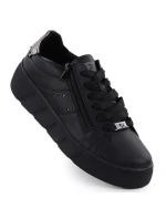 Dámské kožené boty na platformě černé Rieker W2605-02 Dámské kožené boty na platformě černé Rieker W2605-02