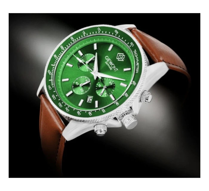 Pánské hodinky Giewont Chronograph Sapphire Brown Green GW3520-A6 Pánské hodinky Giewont Chronograph Sapphire Brown Green GW3520-A6