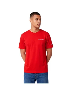 Pánské tričko Champion SS Tee červené 221798 RS067 pánské