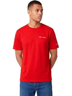 Pánské tričko SS Tee červené  pánské model 22119749 - CHAMPION