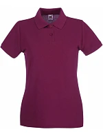 Fruit of the Loom Lady-Fit Premium Polo Dámské piqué polo 16.3030 burgundy Fruit of the Loom Lady-Fit Premium Polo Dámské piqué polo 16.3030 burgundy