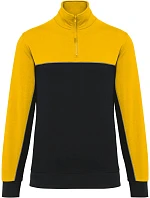 404 Pracovní mikina s 1/4 zipem model 22514090 black/yellow - WK 404 Pracovní mikina s 1/4 zipem model 22514090 black/yellow - WK