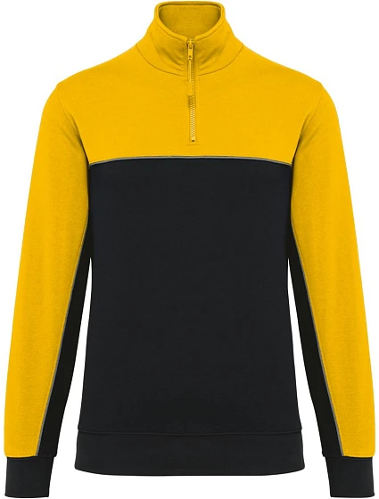 WK WK 404 Pracovní mikina s 1/4 zipem 20.W404 black/yellow WK WK 404 Pracovní mikina s 1/4 zipem 20.W404 black/yellow