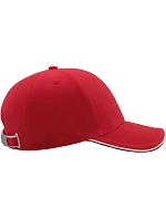 Sandwich 6 panelová sandwich kšiltovka red/white model 22479295 - Atlantis Headwear Sandwich 6 panelová sandwich kšiltovka red/white model 22479295 - Atlantis Headwear
