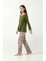 Dámské pyžamo s květinami model 20515374 - Vamp