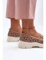 Růžové Dámské Nazouvací Boty s model 21648204 - EVENTO