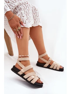 Eko Semišové Sandály Dámské S Béžové model 21699103 - Boto