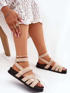 Eko Semišové Sandály Dámské S Béžové model 21699103 - Boto