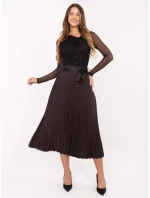 Spódnica MI SD model 21480454 ciemny brązowy - FPrice