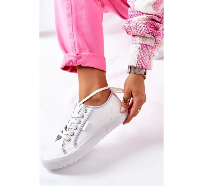 Women's Leather Sneakers BIG STAR II274055 White Women's Leather Sneakers BIG STAR II274055 White