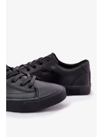 Pánské nízké tenisky z ECO kůže Big Star – černé Pánské nízké tenisky z ECO kůže Big Star – černé