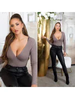 Dámský sexy se zavinovacími prvky Šedá  model 20686765 - Koucla