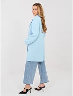 Dámský kabát IT EN FL8153 1.06 světle modrá - Rue Paris Dámský kabát IT EN FL8153 1.06 světle modrá - Rue Paris