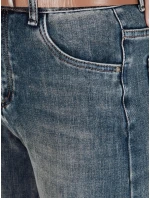 Dámské džínové kalhoty s širokými nohavicemi modré FashionStreet UY2788