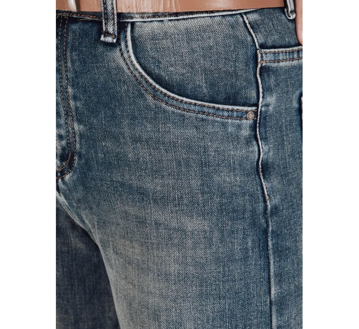 Dámské džínové kalhoty s širokými nohavicemi modré FashionStreet UY2788