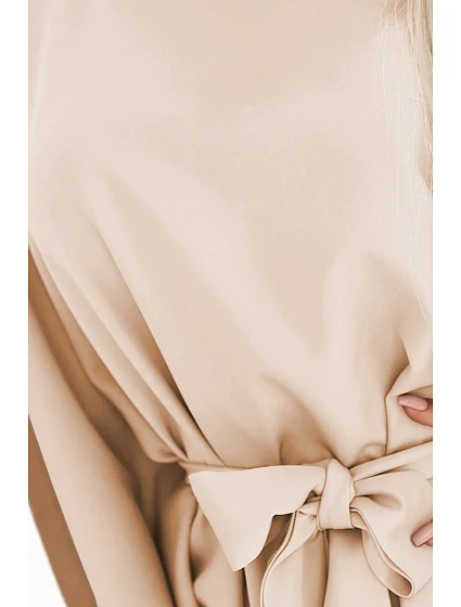 SOFIA Motýlí šaty se zavazováním v pase DARK model 21138290 - numoco