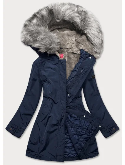 ZIMOWA KURTKA DAMSKA GRANATOWA model 21243372 - LHD