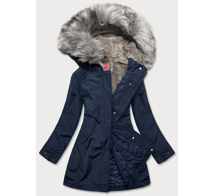 ZIMOWA KURTKA DAMSKA GRANATOWA model 21243372 - LHD