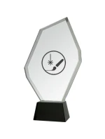 Gravírovaná skleněná trofej s pouzdrem + malířská výplň Gravírovaná skleněná trofej s pouzdrem + malířská výplň