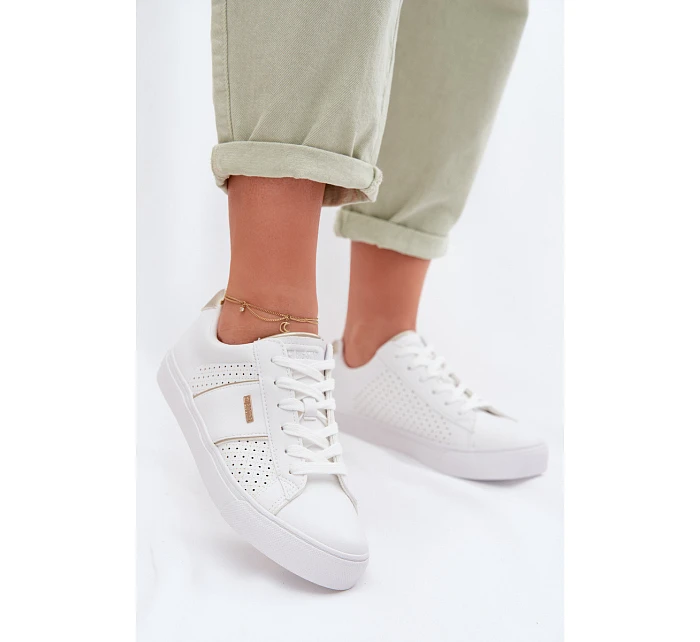 Dámské perforované tenisky Big Star model 22042645 Bílé - Big Star Shoes