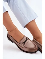 Kožené dámské model 22074706 Béžové - VINCEZA