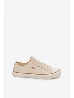 Dámské nízké tenisky Big Star model 22069453 Béžové - Big Star Shoes Dámské nízké tenisky Big Star model 22069453 Béžové - Big Star Shoes