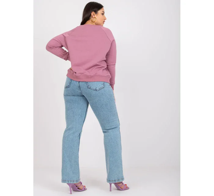 Mikina RV BL 6326.02X tmavě růžová