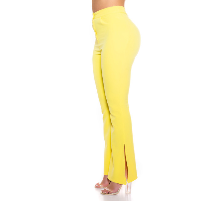 Sexy Classic Bootcut Pants with Side Slit