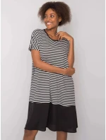 Dámské šaty TO-SK-1630.71P Černá s bílou - FPrice