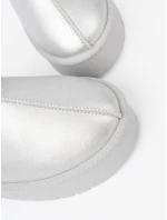 Komfortní sněhule stříbrné dámské platforma Komfortní sněhule stříbrné dámské platforma