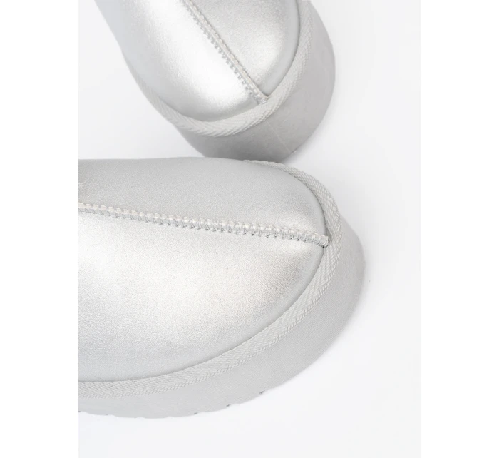 Komfortní sněhule stříbrné dámské platforma Komfortní sněhule stříbrné dámské platforma