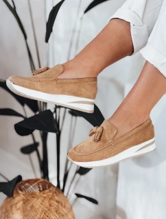 Dámské mokasíny na lehkých platformách MOCCKO khaki FashionStreet ZY0715