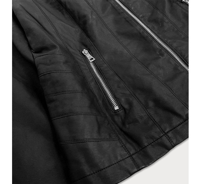 Černá bunda ramoneska se stojáčkem model 16147535 - LHD
